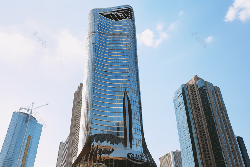 实拍蓝色城市标志建筑高楼摄影背景,高清,摄影图,摄影图片,图片大全,摄影图免费下载